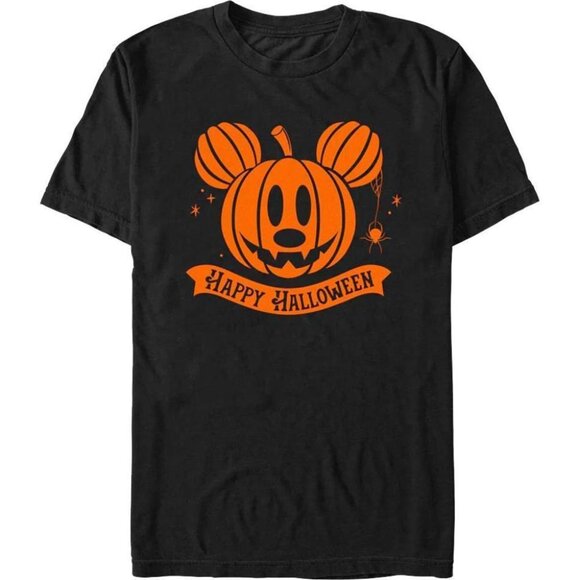 Mickey Mouse Halloween Jackolantern Disney Graphic Cute Fan Shirt T-Shirt 90 - Picture 2 of 5